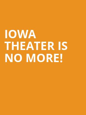 Iowa Theater is no more